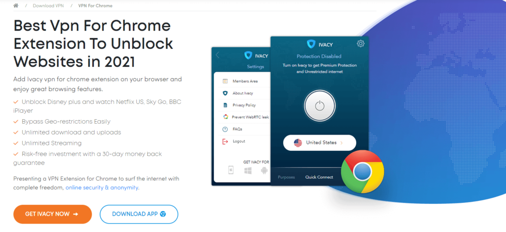 Ivacy VPN Chrome