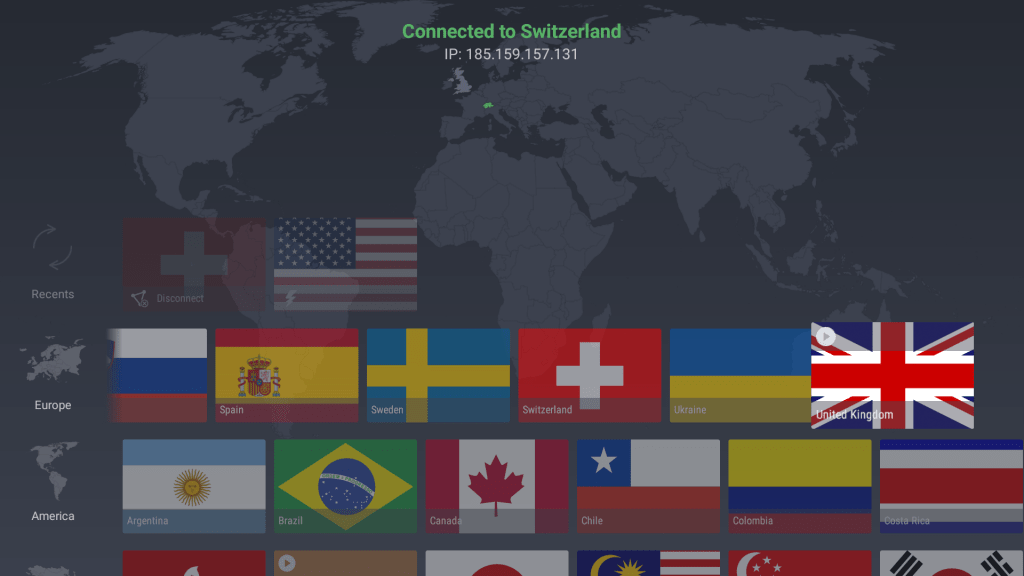 ProtonVPN Android TV countries 1024x576 min