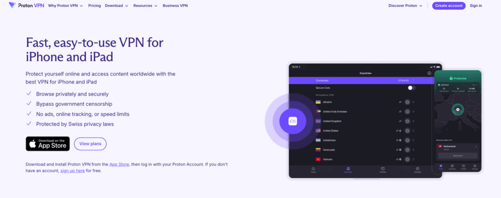 【iPhone VPN】最佳 4 款 iPhone VPN 免費推薦、資深蘋果用家分享! 18 ProtonVPN iPhone