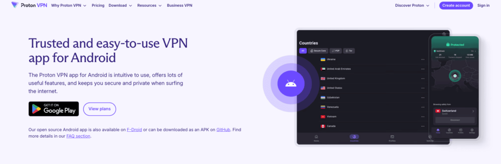 【Android VPN 推薦】最佳 4 款付費&免費 Android VPN 與設定教學! 18 ProtonVPN android