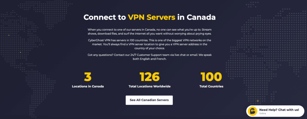 想獲取加拿大IP地址?分享4款加拿大VPN推薦給你! 17 CyberGhost 加拿大