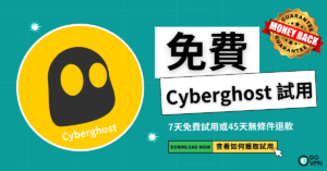 Read more about the article 【Cyberghost試用】3分鐘實測最平價高速VPN如何獲取！