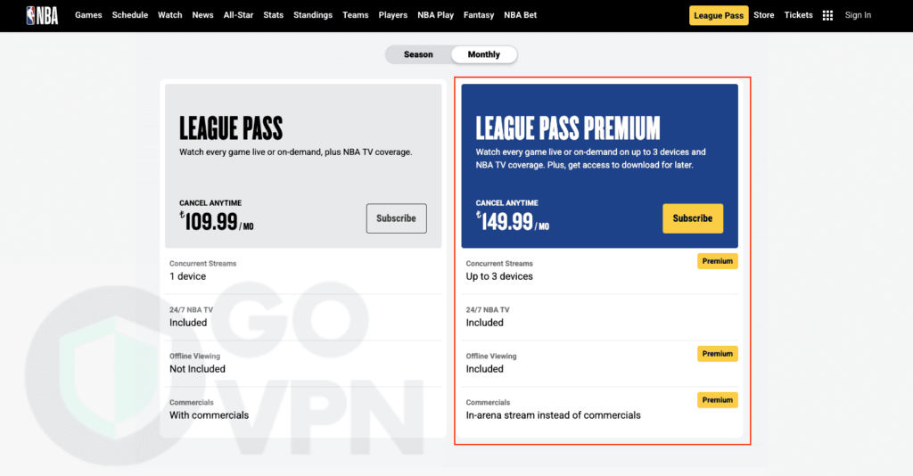 【跨區破解】Nba League Pass 優惠訂閱!各國價格最便宜在那裡? 3 Nba League Pass 土耳其價格