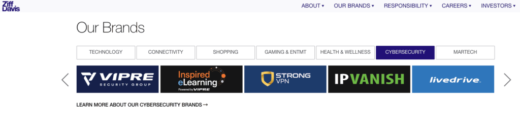 【情報】各大VPN公司關係|15 款知名VPN分別由5大公司持有! 7 Ziff Davis brands