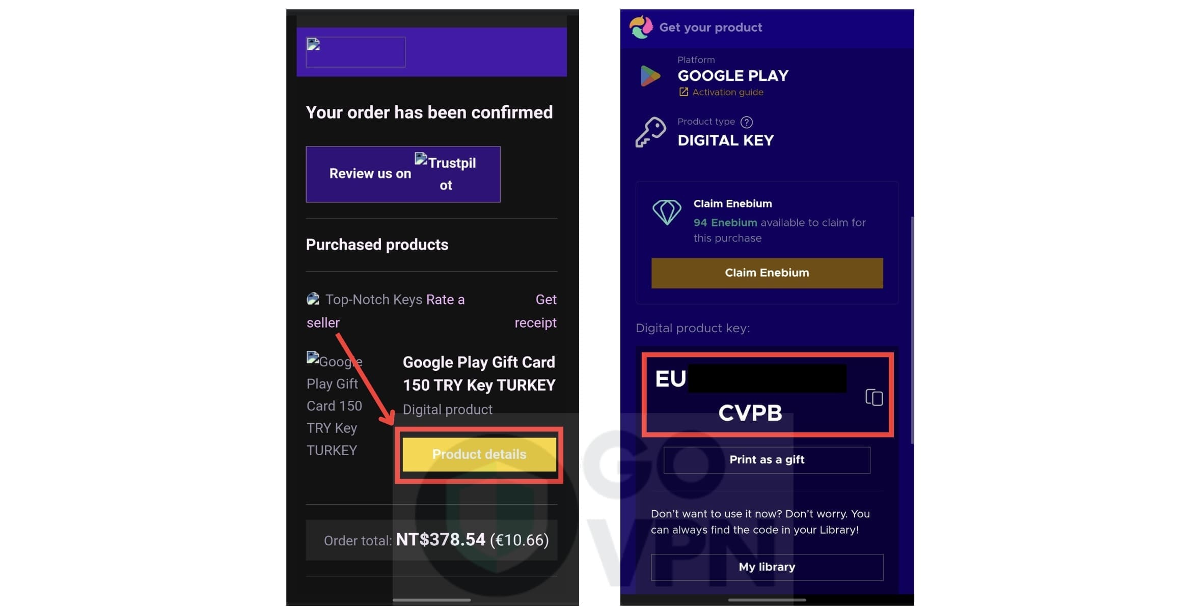 Disney+ 跨區購買教學!各國費用最便宜在那裡?(圖解教學) 11 兌換Eneba土耳其禮品卡____