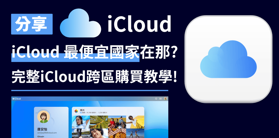 iCloud 最便宜國家